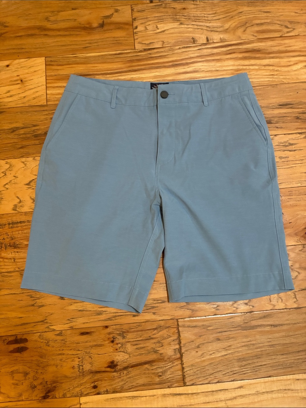 Faherty Seafoam Blue All Day Flat-Front Performance Shorts